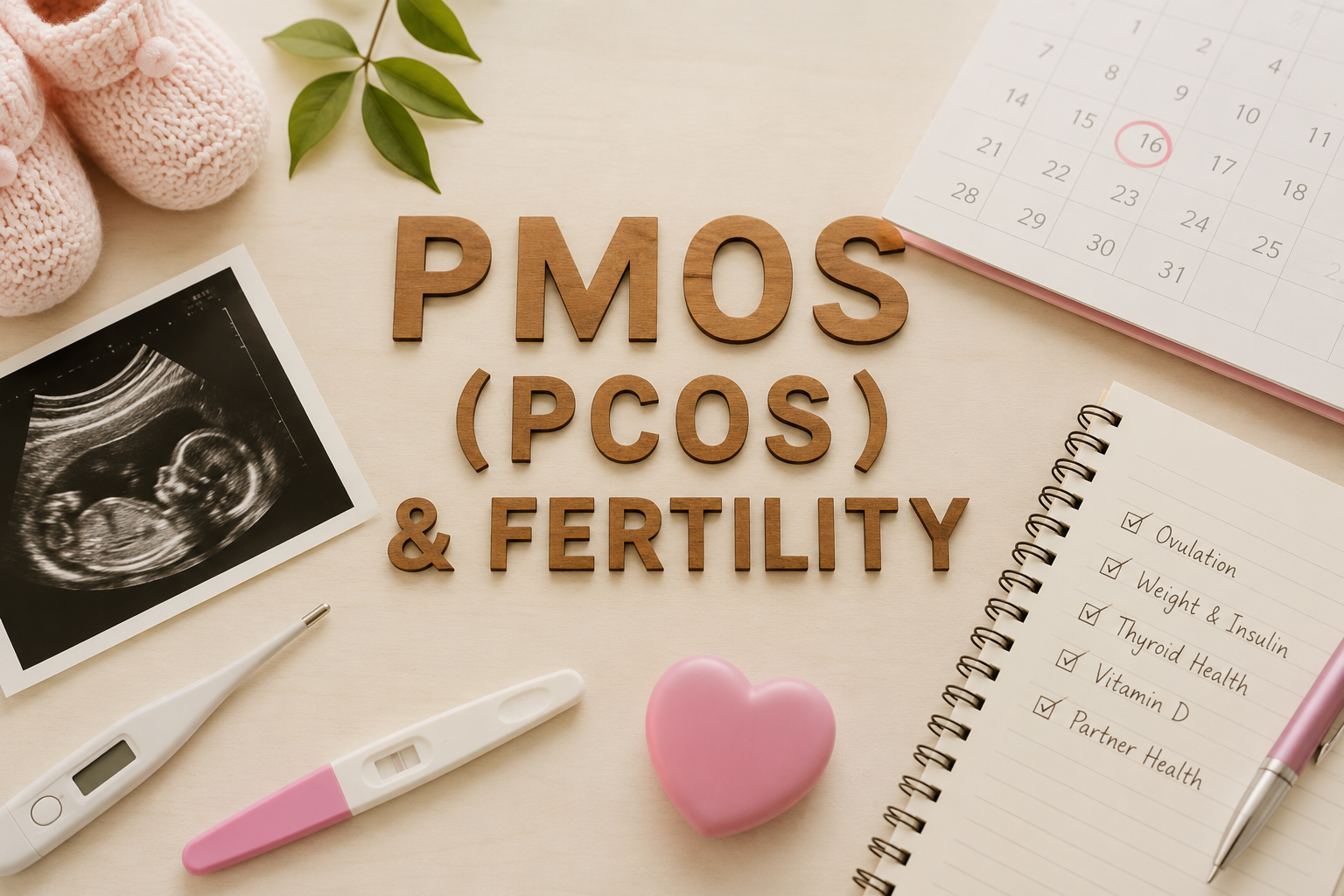 Gentle line illustration of a cycle motif representing ovulation
