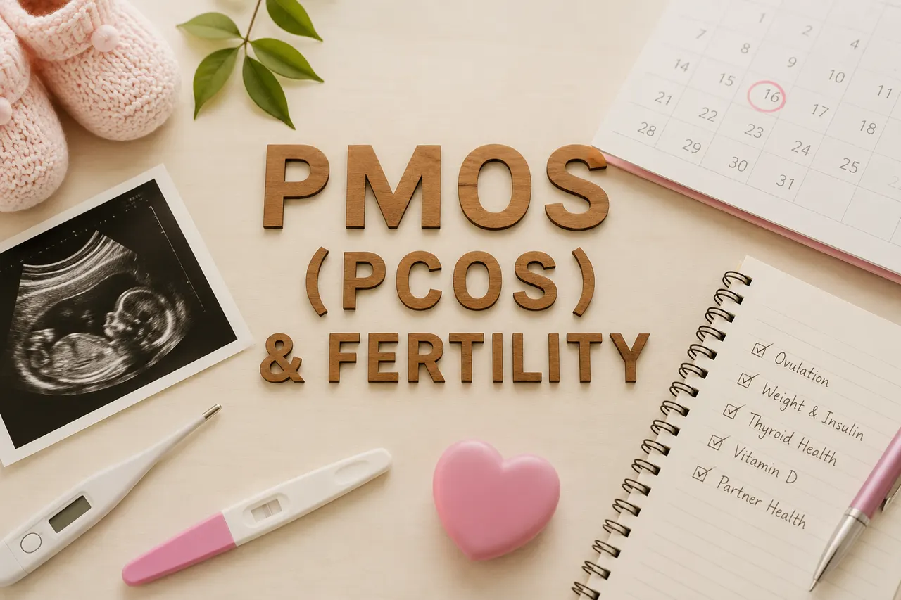 Gentle line illustration of a cycle motif representing ovulation